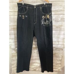 Indigo Red Mens Size 40 35 Darkwash Stanley Classic Fit Relaxed leg j356